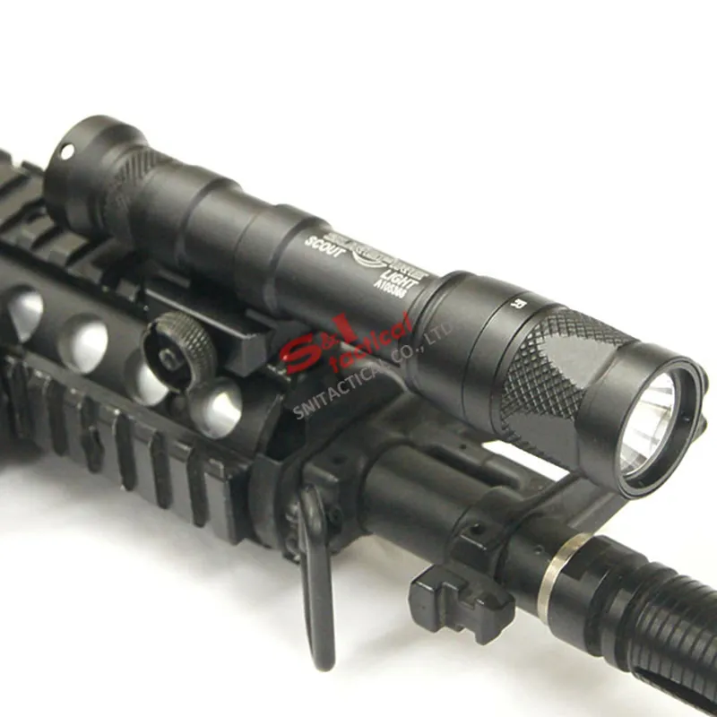 NUEVO SF M600V-IR Scout Light LED Blanco y IR Tactical Flashlight Gun Light Black