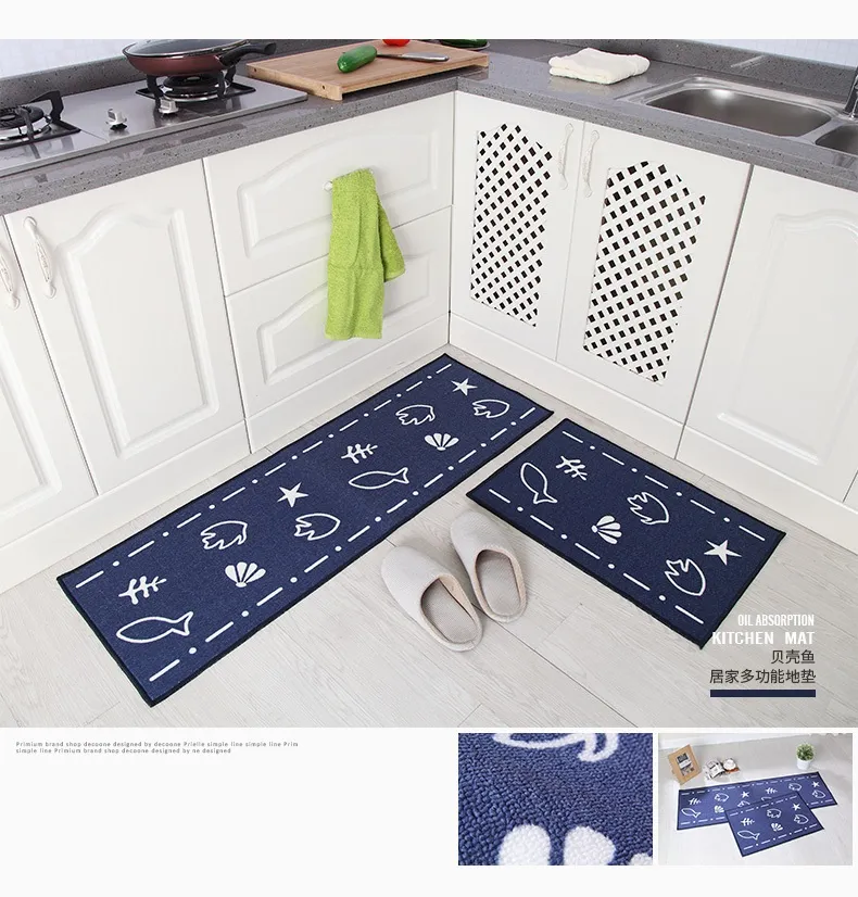 2018 Set Kitchen Bath Mats Carpet Anti Slip Large Bathroom Rug Modern Style Bathroom Mat For Toilet Alfom17032503166558