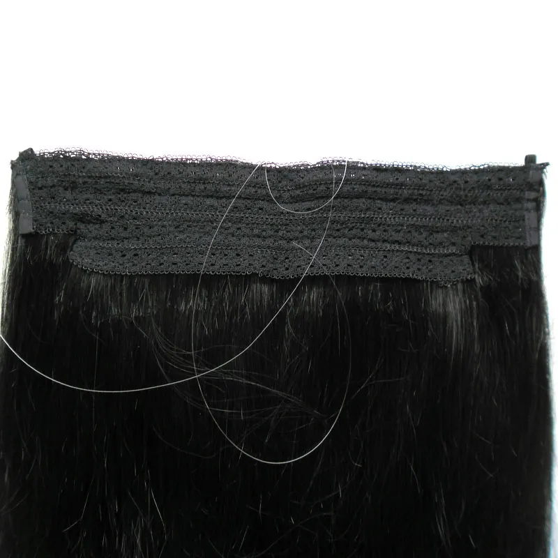 Micro Ring Loop Haft Weft Extensions Brasilianska Virgin Hair Straight Black 100g Malaysiska Human Hair Extensions Bundlar 