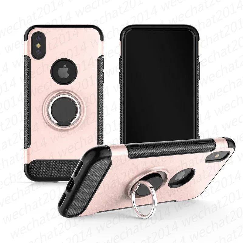 Ring Holder Car Magnetic Shockproof Armor Case Cover for iPhone 11 Pro Max X Xr XS 8 7 Plus Samsung Note 8 S8 S9 S10