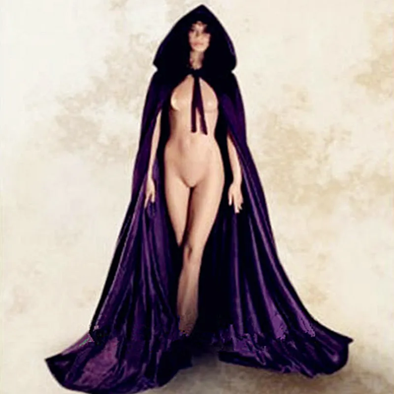 Yeni Gotik-Hooded-Velvet-Gotik-Wicca-Robe-Medevap-Witchcraft-Larp-Cape-A Gotik-Hooded-Helvet-Gotik-Wicca-R