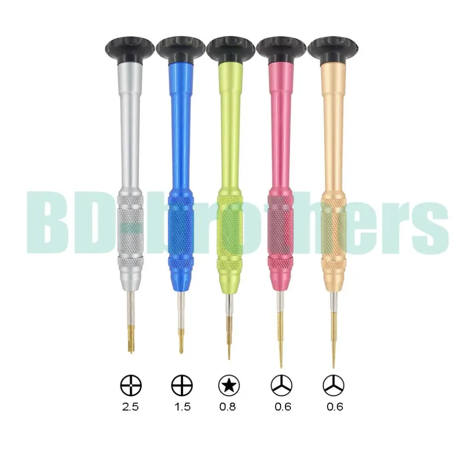 High Quality New arrival Screwdriver S2 Steel 2.5 Middle Plate / 1.5 Phillips / 0.8 Pentalobe / 0.6Y Triwing For iPhone Dedicated 500pcs/lot