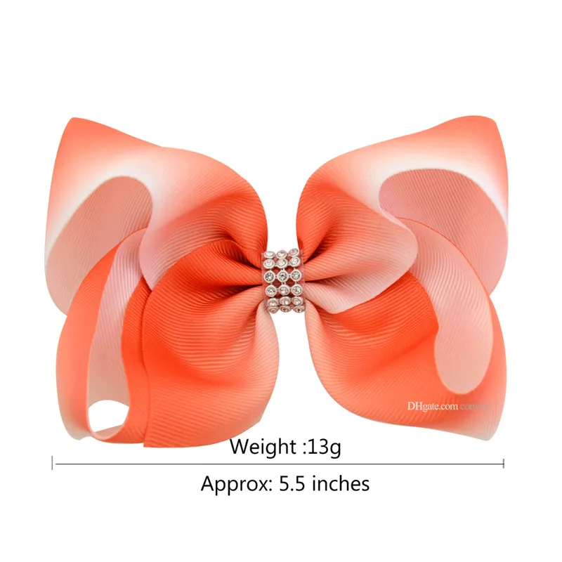 Baby Meisjes Schattige Bogen Haarspelden grote strik grosgrain Barrette lint haarspeld kinderen haaraccessoires Hairbow tondeuse voor peuter 3802048