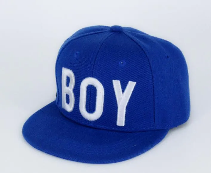 Bambini ragazza ragazzo berretto bianco bambini cappello berretto regolabile moda HIPHOP copricapo magico blu rosso nero 3Y-8Y