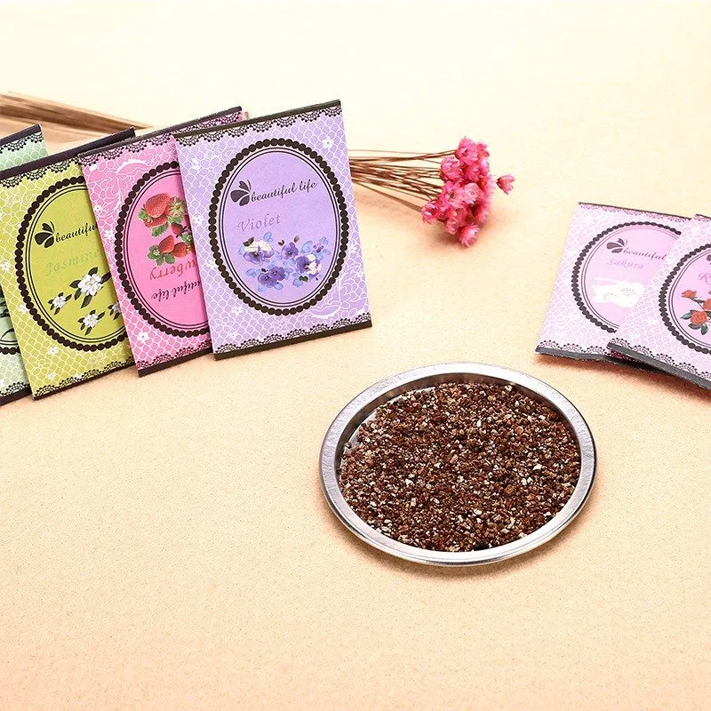 Aromatherapy Natural Smell Incense Wardrobe Sachet Air Fresh Scent Bag Strawberry Rose Lavender For Car Home Fragrances