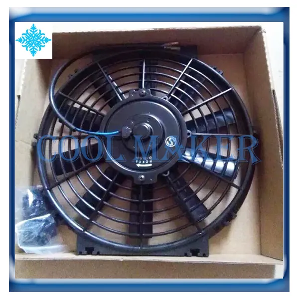 Ventilador del motor de refrigeración del condensador del sistema de CA del coche soplado de 10 pulgadas 12V/24V