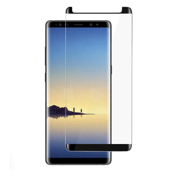 Przyjazny przypadek Szkło hartowane do Galaxy S9 S8 Plus 3D Zakrzywione Pełna okładka Protector dla iPhone X 8 7 6S Plus