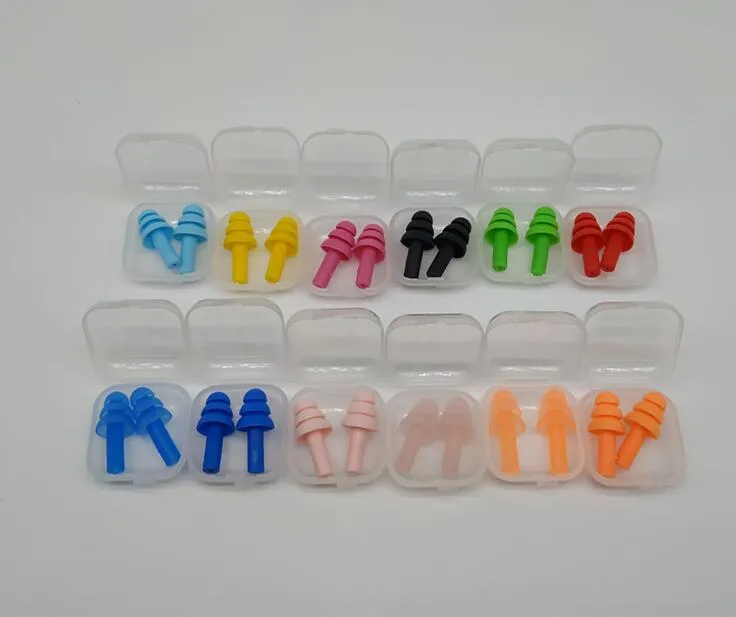 Silicone Earplugs Swimmers Soft and Flexible Ear Plugs for travelling & sleeping reduce noise Ear plug 