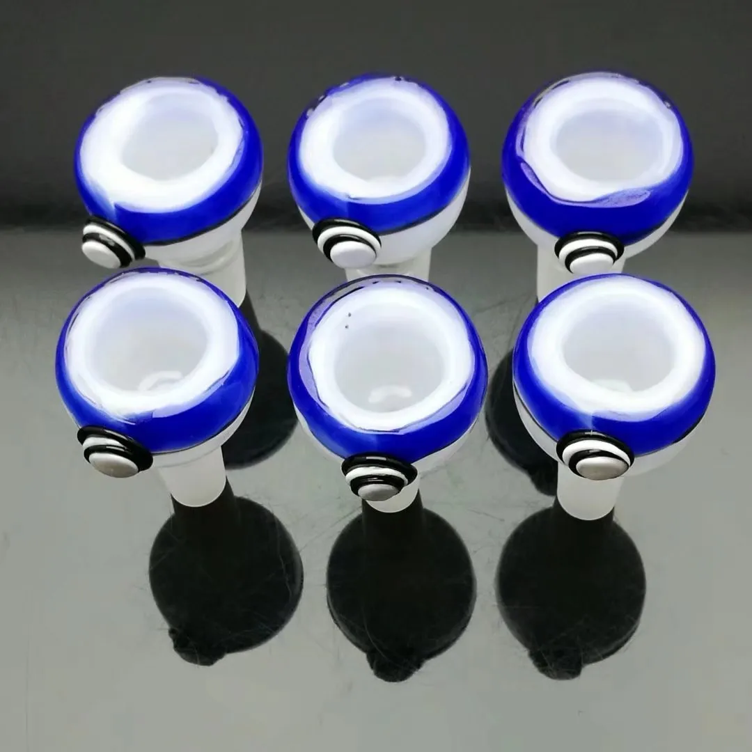 Double color ball glass bulb head Wholesale glass pipe oil burner glass tube water pipe oil rig smoke