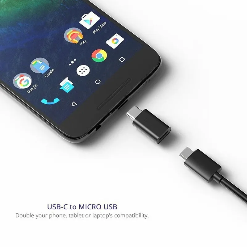 Adaptador Micro USB para Type C 31 USB C OTG Adaptador Conversor para Samsung S8 Xiaomi 4C Nexus x5 Huawei Mate92610993