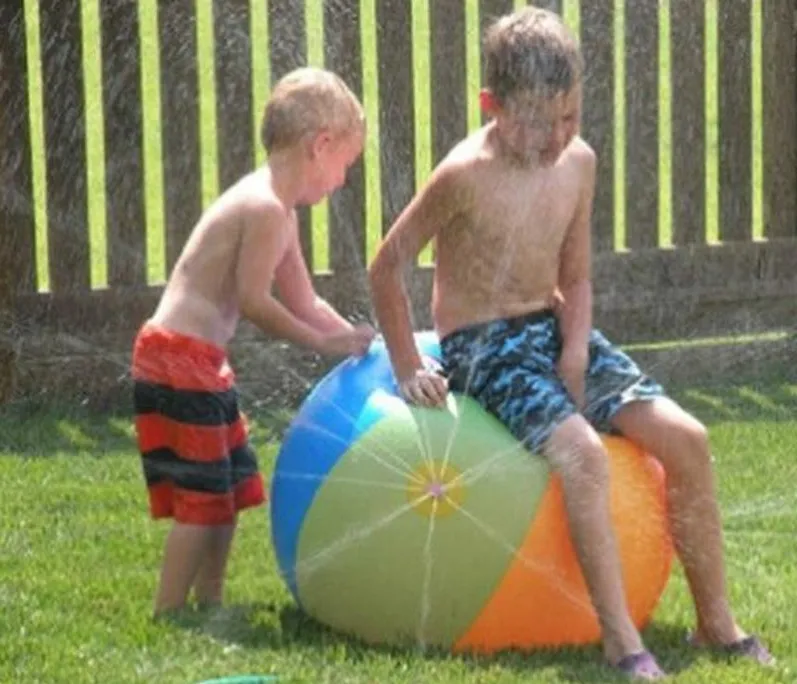 pelota de agua inflable de playa rociador al aire libre rociador de agua inflable de verano globo al aire libre jugar en la pelota de playa de agua