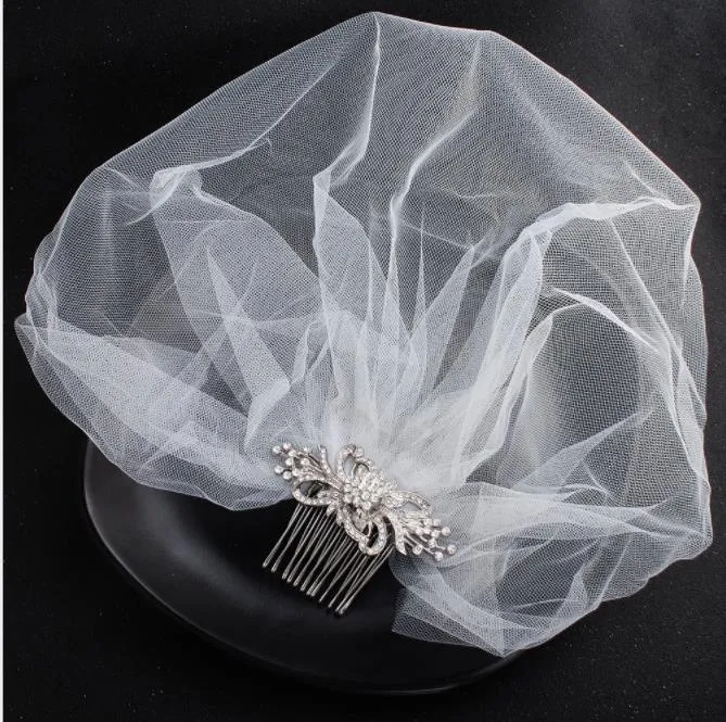 European och American Classic Wedding Brides Wedding Veil Bird Cage Design Headwear