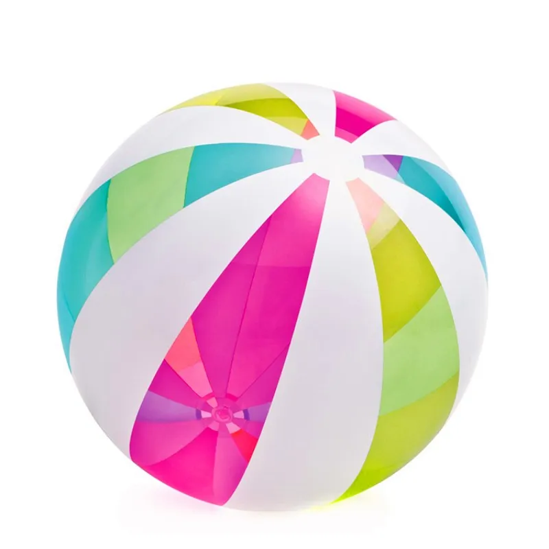 Peggybuy PVC Ballon de Plage Gonflable Multicolore Enfant Bain Jouet Balle  Été Douche Jouets 