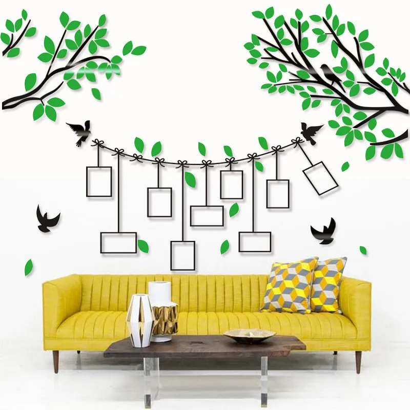 Photo Frame Wall Creative 3D Crystal Acrylic Three Dimensional Tree