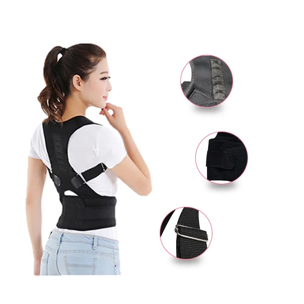 男性女性の括弧のための磁気療法の姿勢の補正の肩の後ろの支持ベルトベルトの肩の姿勢をサポート
