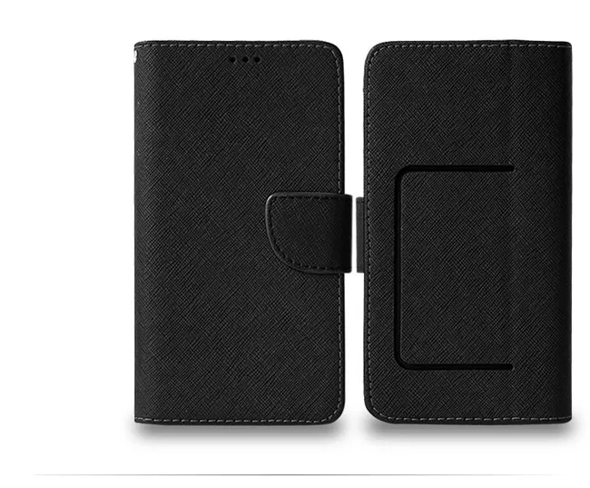 Étuis portefeuille universels pour téléphone portable de 3,5 à 6,9 pouces PU Flip en cuir Fente pour carte de crédit Couverture en TPU iPhone Samsung MOTO OPPO OnePlus Huawei XiaoMi