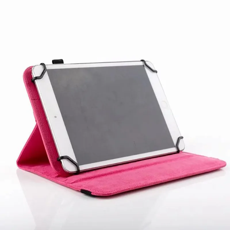Evrensel 360 Dönen Flip PU Deri Standı Kılıf Kapak Için 7 inç 8 inç 10 inç Tablet Ipad Samsung Tablet