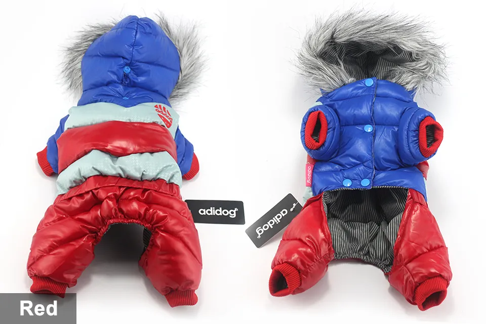 adidog New Wint dog Clothes for Small Medium Dog Pet clothing Coat hoodies Waterproof Super Warm Jacket Snow chihuahua for Winter 416