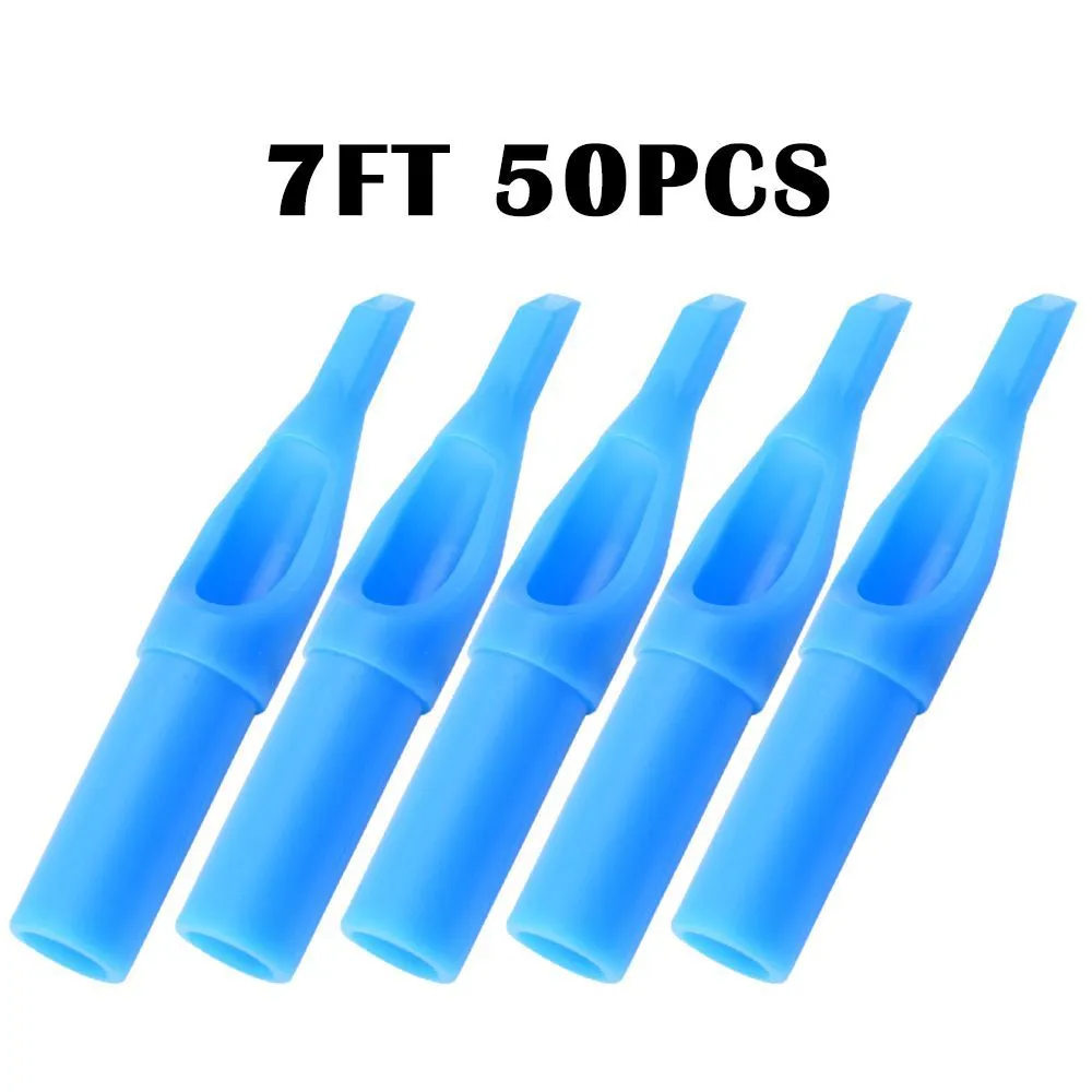 Disposable Tattoo Tips Blue Sterile Nozzle Tip Plastic 13FT 5FT 7FT 9FT 11FT For Tattoo Permanent Makeup Needles Tips
