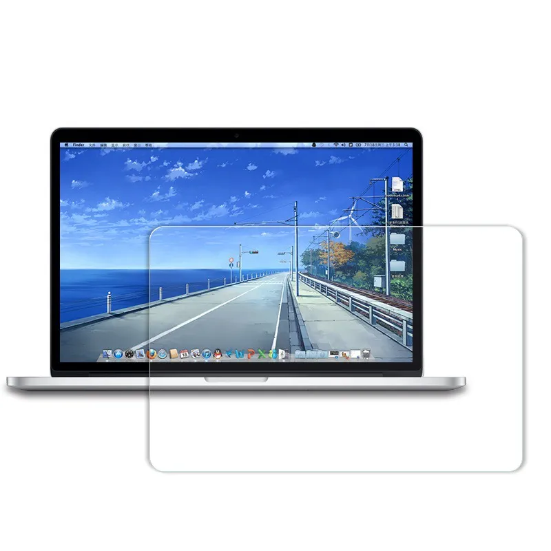 Härdad glasfilmsskyddsskydd för MacBook Pro 12 13.3 Luft 11.6 A1278 A1706 A1708 A1534 A1369 A1466 A1370 A1465 i detaljhandeln