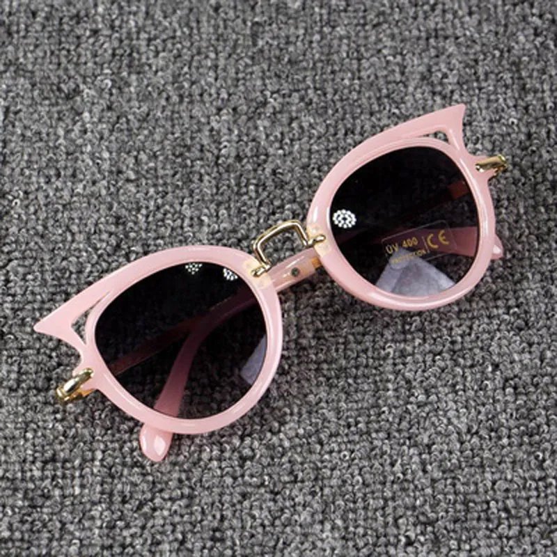 2018 kat oog kids zonnebril jongen meisje mode uv bescherming zonnebril eenvoudige schattige oogglazen frame kind eyewear zomer strand accessoires