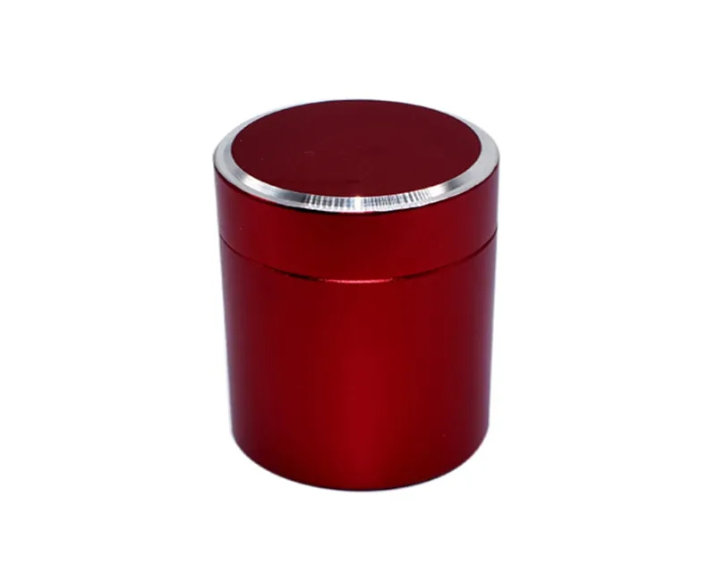 45*65mm Aluminum alloy Pill Box Case Bottle Holder Metal Tea coffe storage box Jar For outdoor Trave