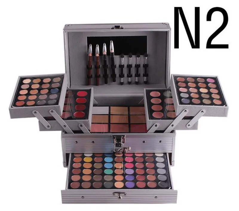 Miss Rose Rosto Profissional Makeup Paleta Conjuntos MatTeshimmer Eyeshadow Concealer Brilhante à Prova D 'Água Fundação Makeup Kit DHL GRÁTIS