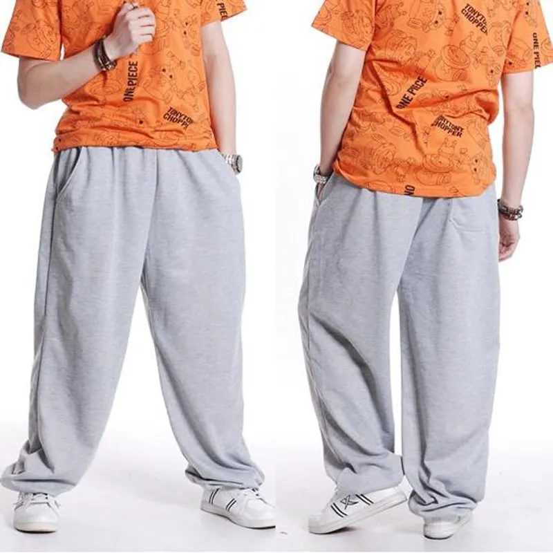 Hip Hop Dance Mens Baggy Sweatpants Men Casual Joggers With Wide