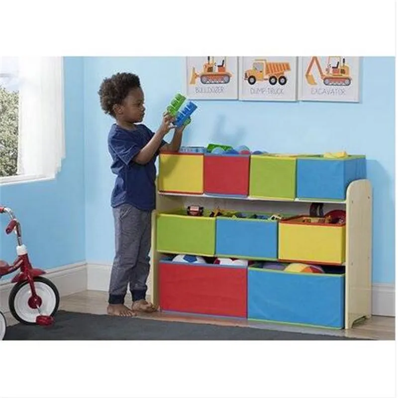 Härliga barn Multi-Color Deluxe Toy Arrangör med förvaring Bins Förvaringslådor Bins Baby Food Storage Box