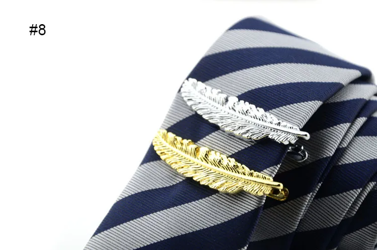 Zarte Krawattenklammern aus silber-goldenem Metall, Gentleman-Chic-Krawattenverschluss, hochwertige Krawattenklammer, verschiedene Stile, versandkostenfrei
