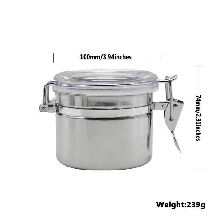 Stainless Steel Sealed Cans Moisturizing Medium and Small Sealed Storage Tank