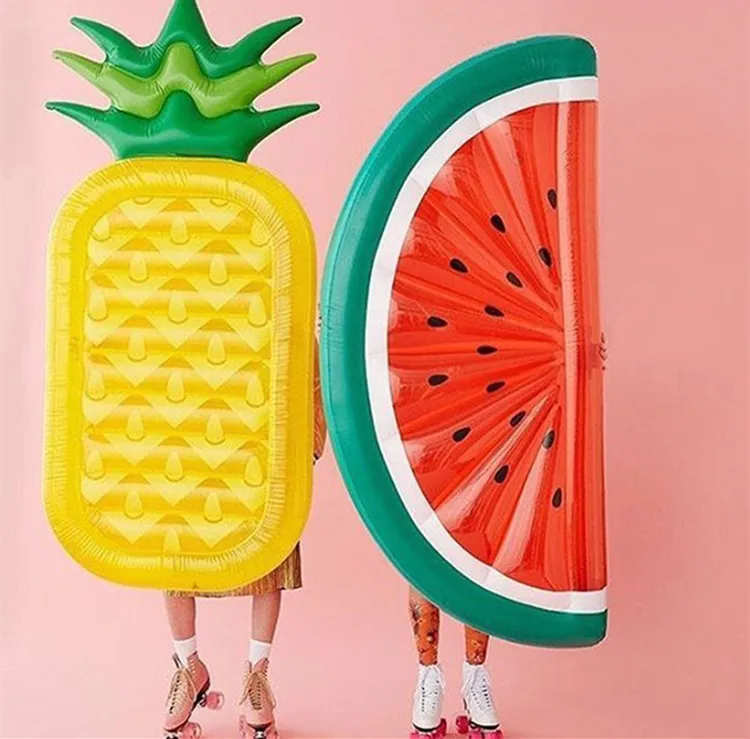 Portabevande Gonfiabile A Forma Di Ananas - 7 Fori Per Bevande E Snack - Per Piscina, Spiaggia E Feste Estive