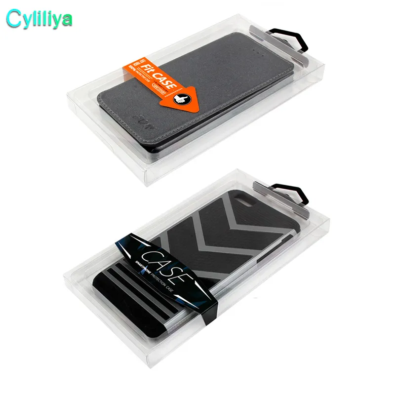 Fashion Blister PVC Plastic Clear Retail Packaging Custom Logo Packing Box For iPhone 6 4.7 5.5 Mobile Phone Case