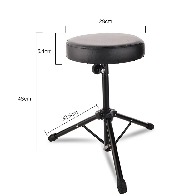 Beruf universeller Faltdrumthron -Drum Stuhl einstellbarer gepolsterter Schlagzeug mit Antislip Feet5594669