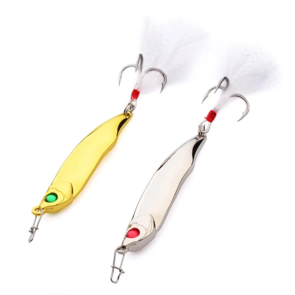 10g 15G 20G 28G 35G Blanc Plume Blood Hook Lu Ya Fishing Lere Vibration BAITS DUR POUR MANDARIN FISH3364190