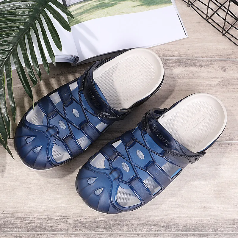 Mens Breathable Shoes Summer Mesh Sandals: Hollow Out Beach Clogs
