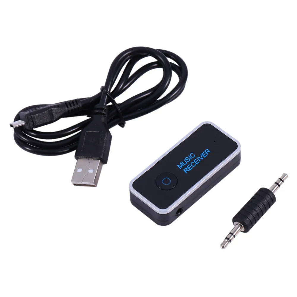 Freeshipping Bluetooth-ontvanger 3.5mm Streaming Home Auto A2DP AUX AUDIO DRAADLOZE MUZIEK ONTVANGERADAPPER VOOR AUTOPLEIDING HOPPHONE