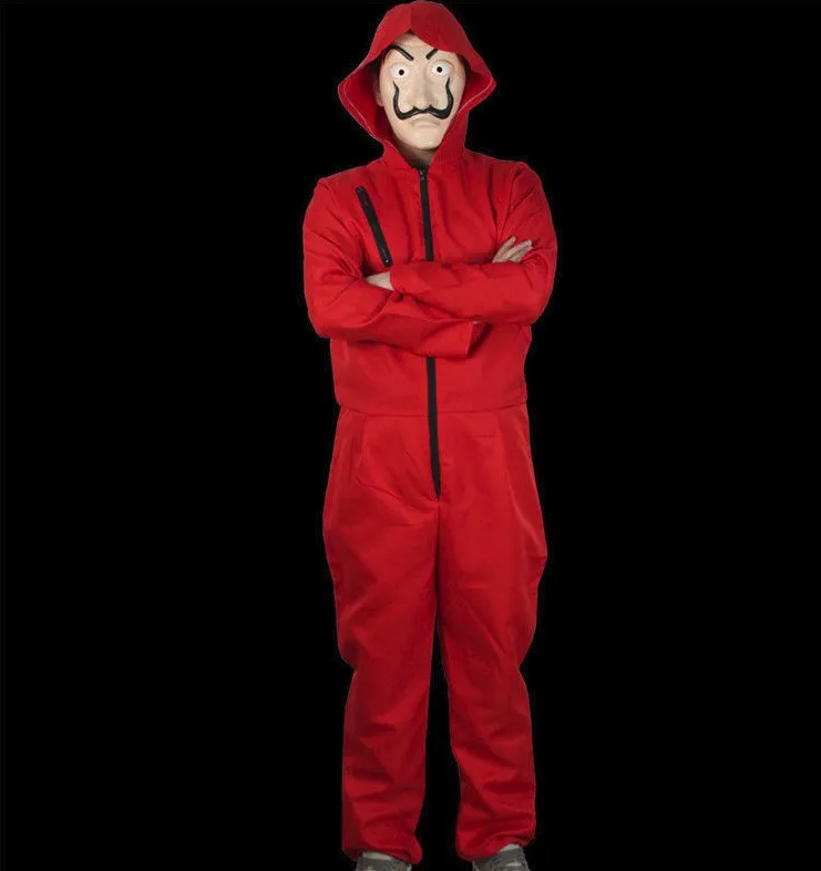 Money heist la casa de papel jumpsuit Halloween, Christmas, holiday party  costume/cosplay, Hobbies & Toys, Toys & Games on Carousell