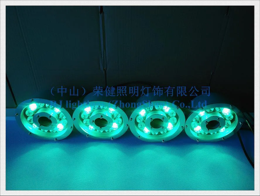 12W LED水中ライトプールの灯燈水灯12W IP68 AC12V入力RGBと単色風景照明