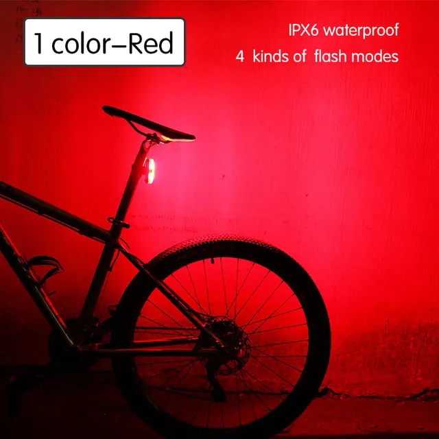 Waterproof professional Luz Trasera para Bicicleta (LED, Recargable, USB,  Resistente al Agua)