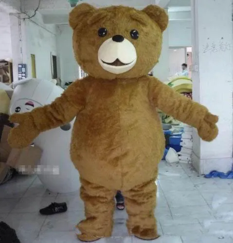 High quality hot Teddy Bear Mascot Costume Cartoon Fancy Dress fast shipping Adult Size