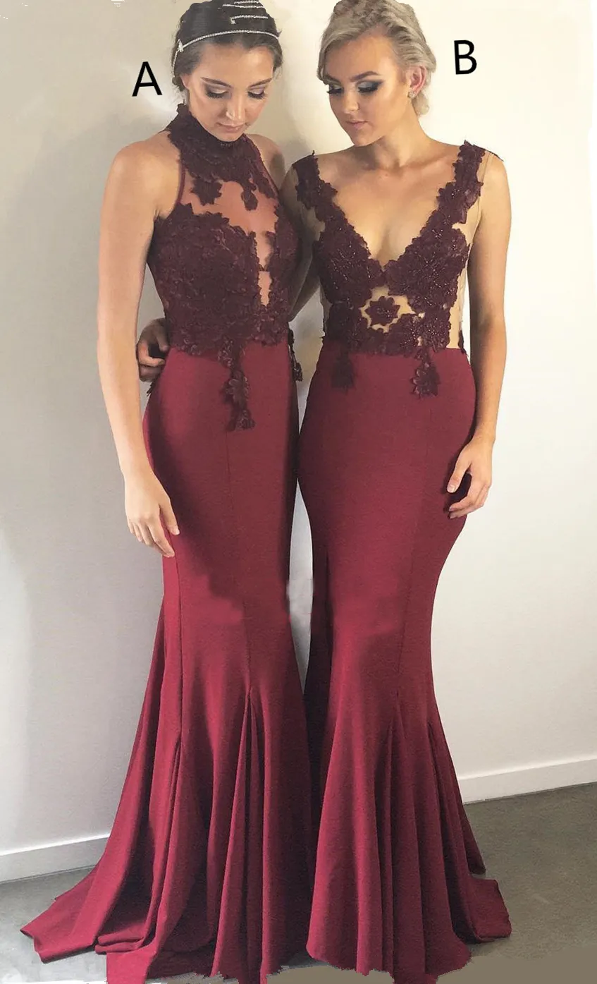 Save Big on Bulk Burgundy Junior Bridesmaid Dresses Burgundy Lace  Bridesmaid Dress Mix Style Sexy Maid Of Honor Dresses Junior Bridesmaid  Gowns Abiti