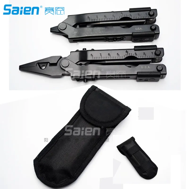 13-in-1 outdoor draagbare multifunctionele tang, roestvrijstalen survival opvouwbare tang tool voor kamperen, vissen, jagen, rugzakken