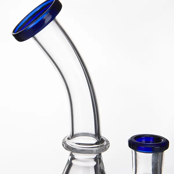 Pipa ad acqua in vetro fumo Bong in Pyrex 14mm Giunto femmina Bong Pipa da fumo Dab Oil Rigs Gorgogliatore Narghilè becher 943