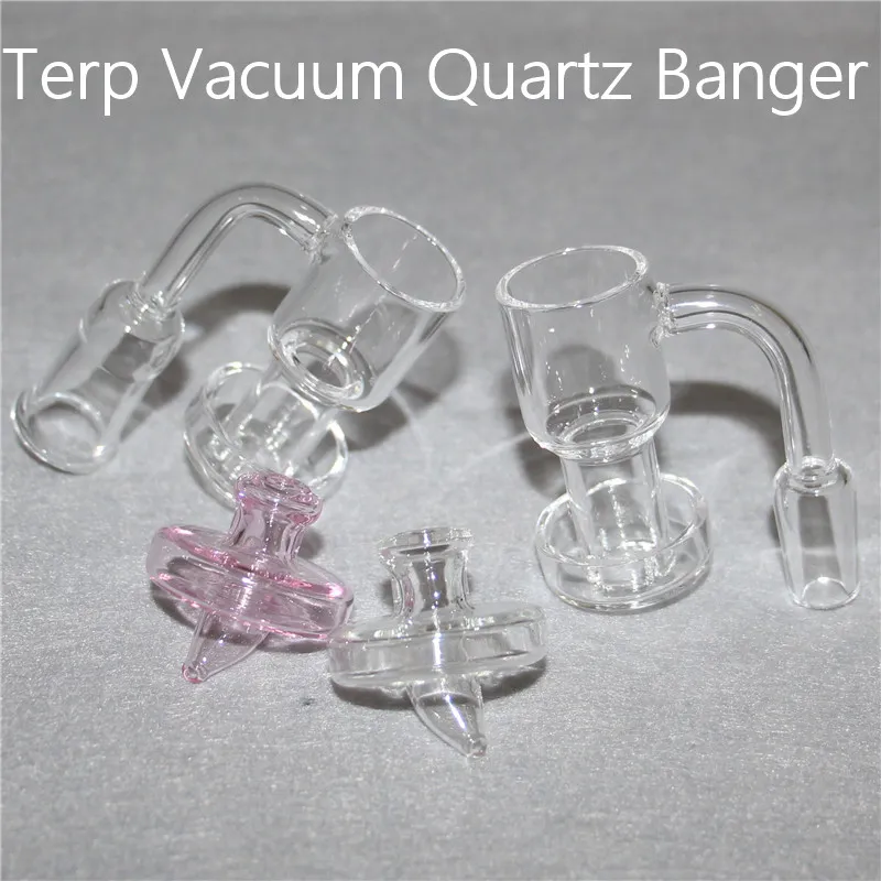 2mm de quartz Terp Banger Banger Sundries à ongles Up Huile Bangers avec bouchon de glucides UFO en verre pour tuyau d'eau en silicone DAB