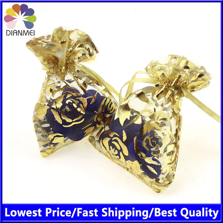 Rose Gold Bronzing Urganza Jewelry Packaging Gips Facs Retail Packaging Sacks Orgalagens Para Doces 7x9cm lot كاملة