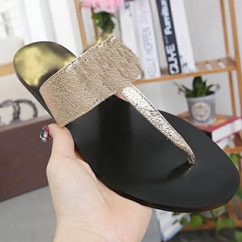 European big size luxury goods style women`s shoes, sandals, slippers, toe slippers,, golden stars, genuine leather shoes, low heel