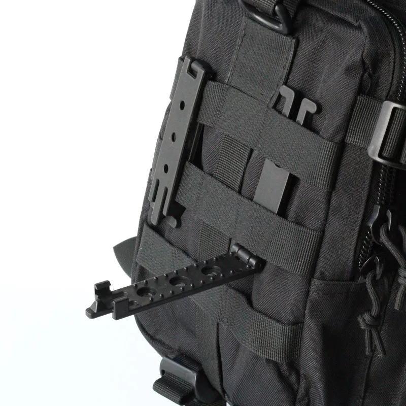 10 PZ QingGear Molle Lok Mag Carrier Molle Sistema Molle Blocco Dispositivo di Fissaggio Coltello FAI DA TE Fodero Fondina Con Viti Accessori Tattici