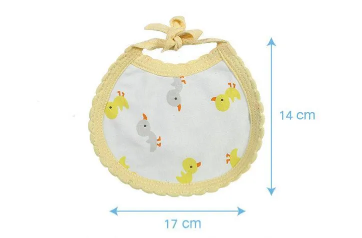 Super Soft Multicolor Not Waterproof Baby Cotton Cartoon Three Layers Quilted Bibs Children DoubleSided Large Size4190806