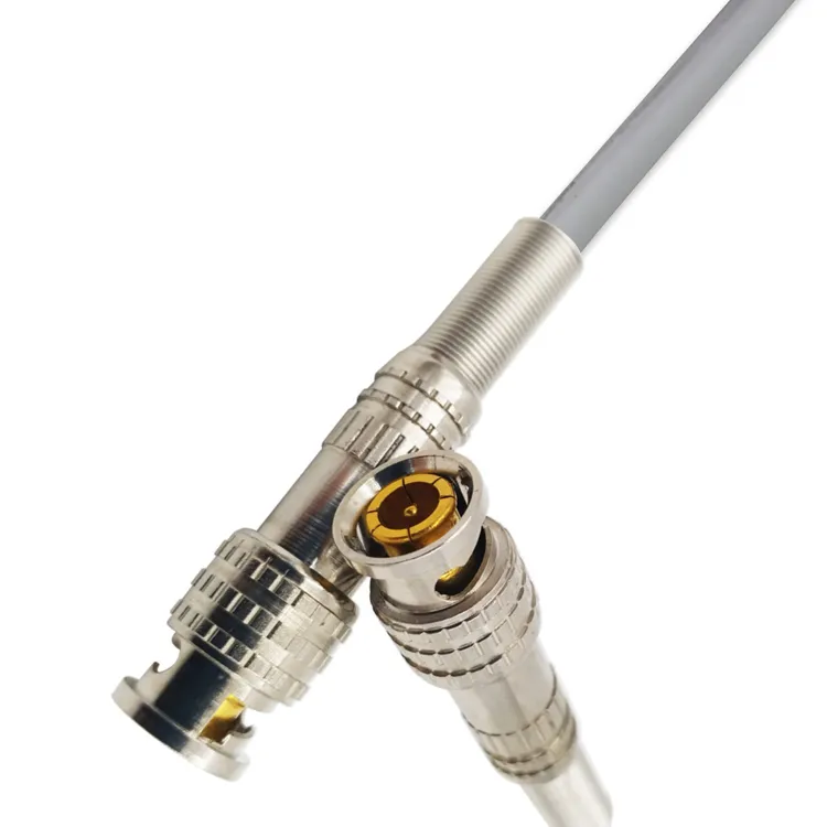 10 Stück BNC-Stecker RG59 RG6 zum Aufschrauben Vergoldete Koaxialklemme für CCTV-Überwachungskamera Video Kabel